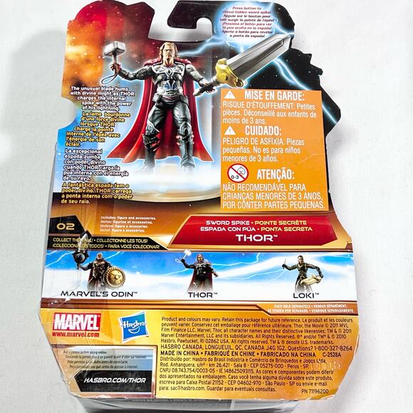 Thor Action Figure 2011 Marvel Movie Series The Mighty Avengers Sword Spike New - Picture 2 of 4